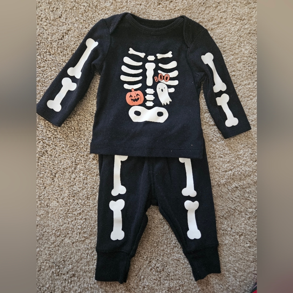 Carter's Black and White Skeleton Halloween Costume